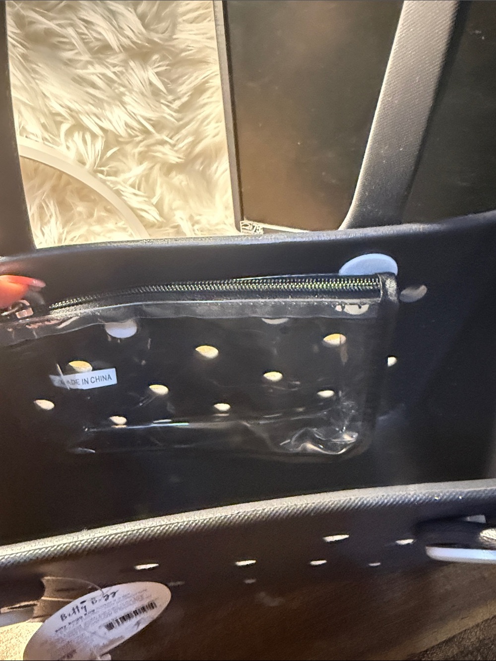 BOGG BAG Black Tote with Circular Vent Holes - Picture 5 of 6